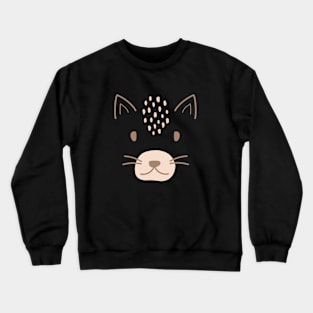 Cute Boho Pink Cat Crewneck Sweatshirt